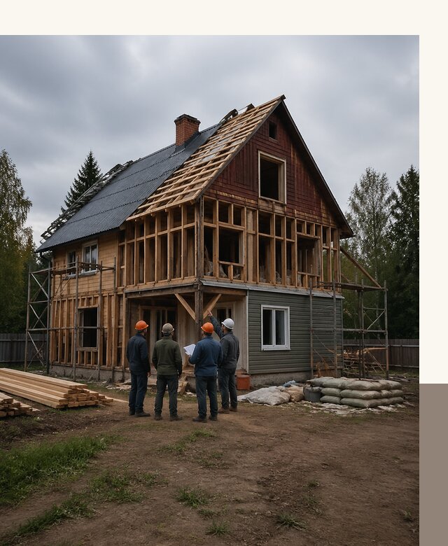 Реконструкция дачного дома в Тобольске под ключ с проектом